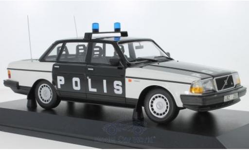 Coche miniatura Volvo 240 1/18 Minichamps GL Polis Sweden 1986 Volvo 240 1/18 Minichamps GL Polis Sweden 1986 coche miniatura