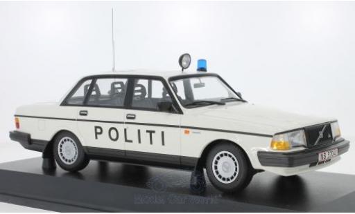 Coche miniatura Volvo 240 1/18 Minichamps GL Politi Danmark 1986 Volvo 240 1/18 Minichamps GL Politi Danmark 1986 coche miniatura