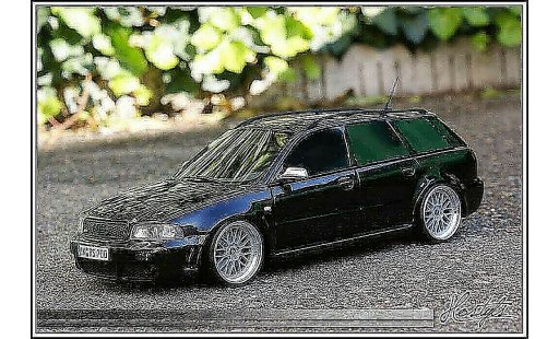 Audi RS4 avant 1/18 Ottomobile B5 negro Edition By MRC coche miniatura