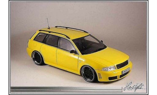 Audi RS4 avant 1/18 Ottomobile B5 negro and Yellow coche miniatura