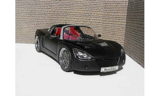Opel Speedster Base 1/18 Welly noir blackhawk coche miniatura