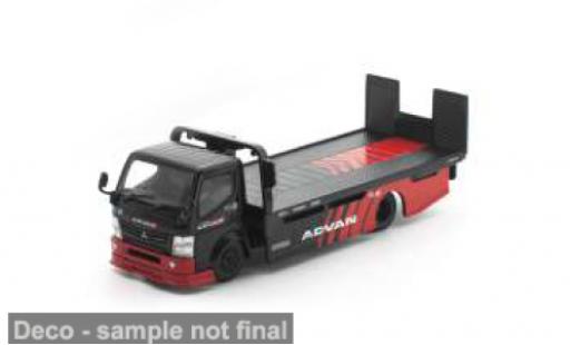 Mitsubishi Fuso 1/64 Pop Race 300 Flatbad schwarz/rojo Advan 1:64