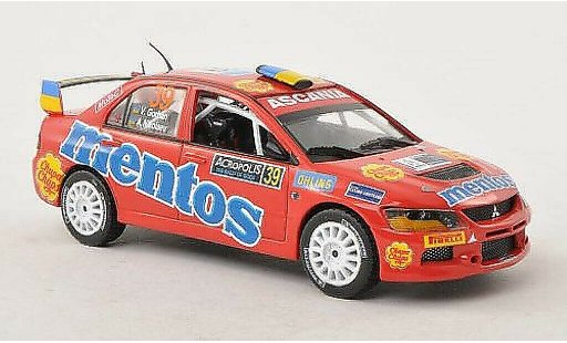 Mitsubishi Lancer Evolution IX 1/43 Vitesse Evo. No.39 Mentos PWRC Acropolis Rally 2012 /A.Nikolaev coche miniatura
