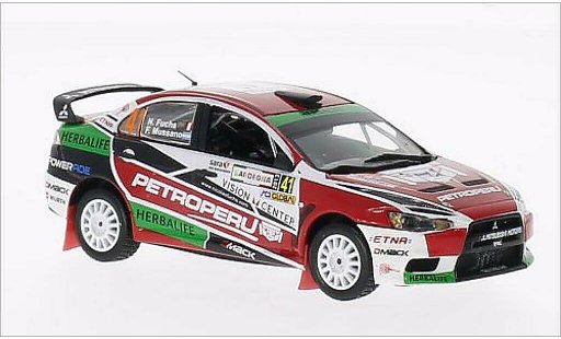 Mitsubishi Lancer Evolution X 1/43 Vitesse Evo Petroperu Rally Italia Sardegna No.41 2013 /F.Mussano coche miniatura