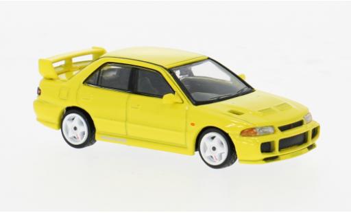 Coche miniatura Mitsubishi Lancer 1/64 Tarmac Works GSR Evo gelb 1:64 Mitsubishi Lancer 1/64 Tarmac Works GSR Evo gelb 1:64 coche miniatura