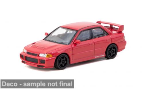 Coche miniatura Mitsubishi Lancer GSR Evolution III rot 1995 1/64 Tarmac Works