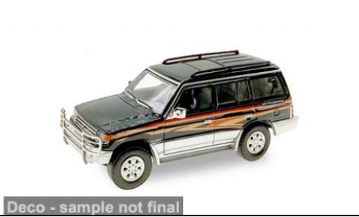 Mitsubishi Pajero 1/87 Micro City 87 schwarz/Dekor 1:87