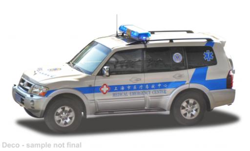 Mitsubishi Pajero 1/18 Sun Star V73 Shanghai Medical Emergency Center 1:18 coche miniatura
