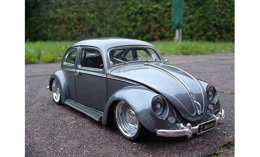 Volkswagen Kafer Base 1/18 Burago coxinelle gris jantes toles coche miniatura