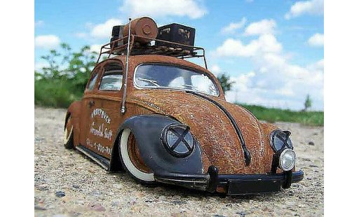 Volkswagen Kafer Rat Rod 1/18 Burago coccinelle kafer ratte coche miniatura