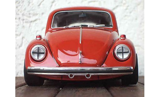 Volkswagen Kafer Base 1/18 Burago coccinelle rojo coche miniatura