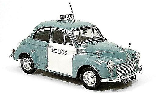 Morris Minor Base 1/18 Minichamps Police Polic&iacute;a England 1959 coche miniatura