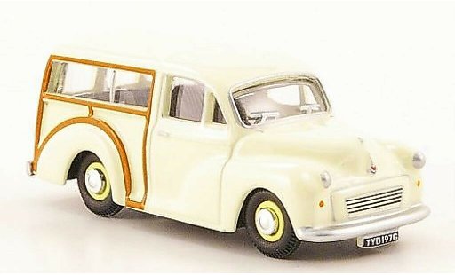 Morris Minor Traveller 1/76 Oxford blanco coche miniatura