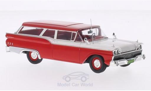 Ford Ranch Wagon 1/43 Motorhead rojo/blanco 1959 coche miniatura