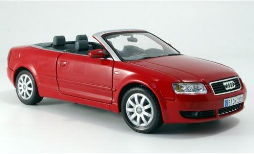 Coche miniatura Audi A4 1/18 Motormax Cabriolet rojo 2004 Audi A4 1/18 Motormax Cabriolet rojo 2004 coche miniatura