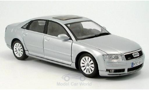 Coche miniatura Audi A8 1/18 Motormax gris 2004 Audi A8 1/18 Motormax gris 2004 coche miniatura