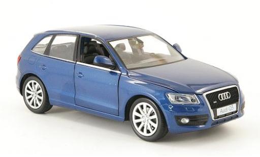 Coche miniatura Audi Q5 1/24 Motormax metalico azul Audi Q5 1/24 Motormax metalico azul coche miniatura