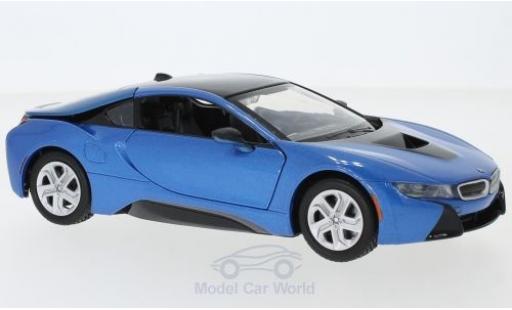 Bmw i8 1/24 Motormax metalico azul 2018 coche miniatura