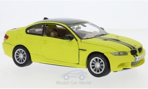 Coche miniatura Bmw M3 1/24 Motormax Coupe matt-amarillo/negro 2008 Bmw M3 1/24 Motormax Coupe matt-amarillo/negro 2008 coche miniatura