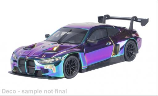 Bmw M4 1/24 Motormax GT3 violett/blau 1:24 coche miniatura