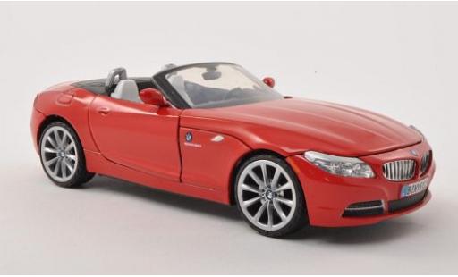 Bmw Z4 1/24 Motormax (E85) rojo 2010 Verdeck ouvert sans Vitrine coche miniatura