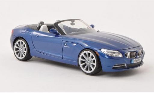 Coche miniatura Bmw Z4 1/24 Motormax (E89) metalico azul 2010 Bmw Z4 1/24 Motormax (E89) metalico azul 2010 coche miniatura