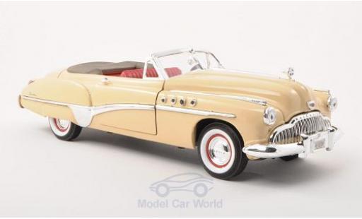Coche miniatura Buick Roadmaster 1/18 Motormax Convertible beige 1949 Buick Roadmaster 1/18 Motormax Convertible beige 1949 coche miniatura