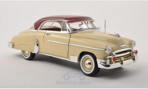 Coche miniatura Chevrolet Bel Air 1/18 Motormax beige/rojo 1950 Chevrolet Bel Air 1/18 Motormax beige/rojo 1950 coche miniatura