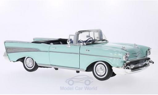 Coche miniatura Chevrolet Bel Air 1957 1/18 Motormax Convertible verde 1957 Chevrolet Bel Air 1957 1/18 Motormax Convertible verde 1957 coche miniatura