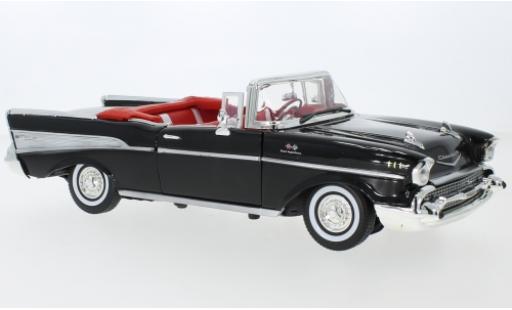 Coche miniatura Chevrolet Bel Air 1/18 Motormax Convertible negro 1957 Chevrolet Bel Air 1/18 Motormax Convertible negro 1957 coche miniatura