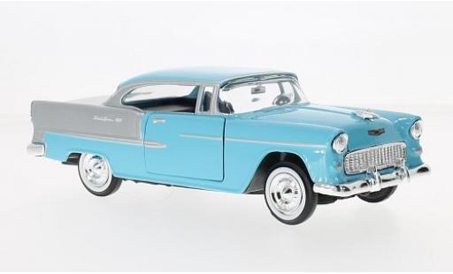 Coche miniatura Chevrolet Bel Air 1/24 Motormax azul/gris 1955 Chevrolet Bel Air 1/24 Motormax azul/gris 1955 coche miniatura