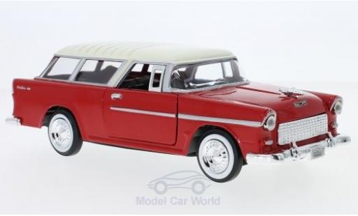 Coche miniatura Chevrolet Bel Air 1/24 Motormax Nomad rojo/beige 1955 Chevrolet Bel Air 1/24 Motormax Nomad rojo/beige 1955 coche miniatura
