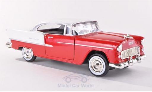Coche miniatura Chevrolet Bel Air 1/24 Motormax rojo/blanco 1955 ohne Vitrine Chevrolet Bel Air 1/24 Motormax rojo/blanco 1955 ohne Vitrine coche miniatura