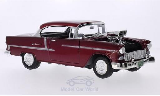 Coche miniatura Chevrolet Bel Air 1/18 Motormax Tuning metalico rojo 1955 Chevrolet Bel Air 1/18 Motormax Tuning metalico rojo 1955 coche miniatura