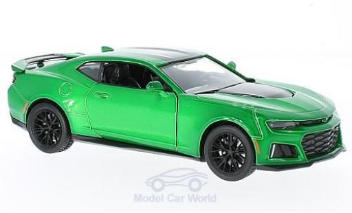 Coche miniatura Chevrolet Camaro ZL1 1/24 Motormax ZL1 metalico verde 2017 Chevrolet Camaro ZL1 1/24 Motormax ZL1 metalico verde 2017 coche miniatura