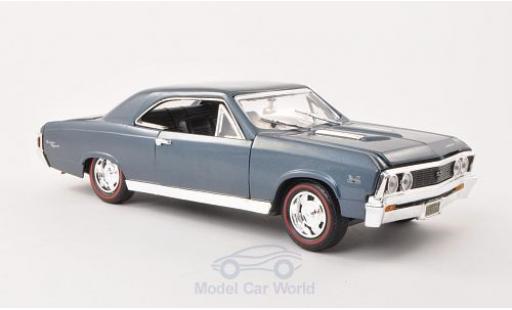 Coche miniatura Chevrolet Chevelle 1967 1/18 Motormax SS 396 metalico azul 1967 Chevrolet Chevelle 1967 1/18 Motormax SS 396 metalico azul 1967 coche miniatura