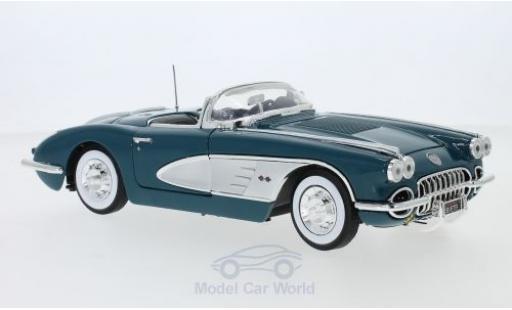 Coche miniatura Chevrolet Corvette 1/18 Motormax C1 türkis/gris 1958 Chevrolet Corvette 1/18 Motormax C1 türkis/gris 1958 coche miniatura