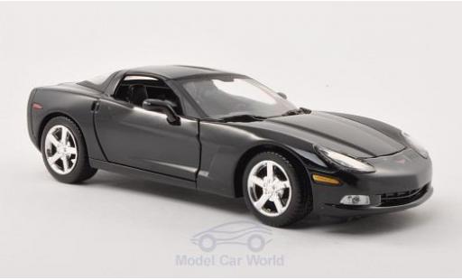 Coche miniatura Chevrolet Corvette C6 1/24 Motormax (C6) negro 2005 Chevrolet Corvette C6 1/24 Motormax (C6) negro 2005 coche miniatura