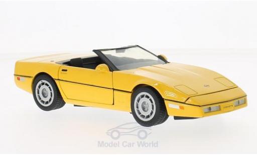 Coche miniatura Chevrolet Corvette C4 1/24 Motormax Convertible (C4) amarillo 1986 Chevrolet Corvette C4 1/24 Motormax Convertible (C4) amarillo 1986 coche miniatura