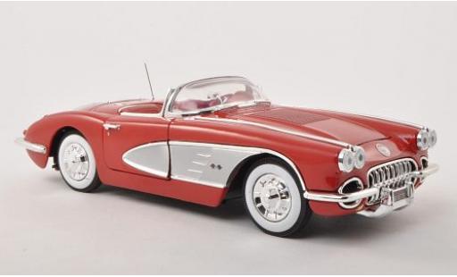 Chevrolet Corvette 1/18 Motormax rojo 1958 sans Vitrine coche miniatura