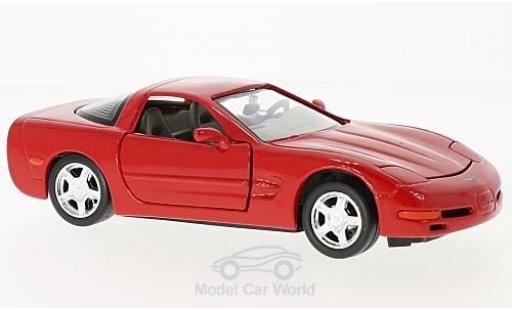 Coche miniatura Chevrolet Corvette C5 1/24 Motormax rojo 1997 Chevrolet Corvette C5 1/24 Motormax rojo 1997 coche miniatura