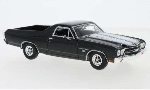 Chevrolet El Camino 1/24 Motormax SS 396 negro/blanco 1970 coche miniatura
