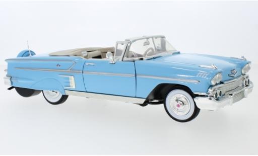 Chevrolet Impala 1/18 Motormax Convertible azul 1958 coche miniatura