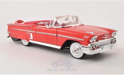Coche miniatura Chevrolet Impala 1/18 Motormax Convertible rojo 1958 Chevrolet Impala 1/18 Motormax Convertible rojo 1958 coche miniatura