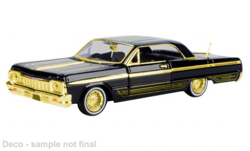 Coche miniatura Chevrolet Impala 1/24 Motormax schwarz/gold 1964 1:24 Chevrolet Impala 1/24 Motormax schwarz/gold 1964 1:24 coche miniatura