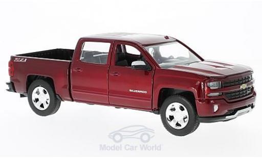 Chevrolet Silverado 1/27 Motormax 1500 LT - Z71 metalico rojo 2017 Maßstab:1:27 Doppelkabine mit kurzer Ladefläche coche miniatura