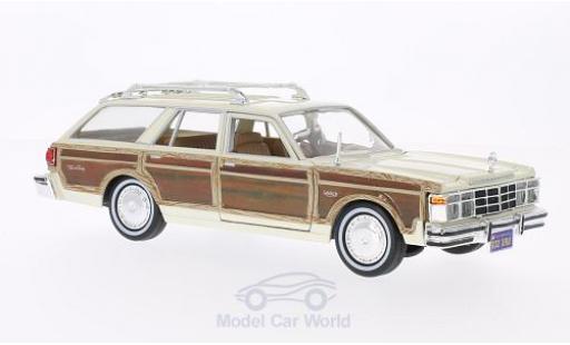 Chrysler Le Baron 1/24 Motormax Town & Country beige/Holzoptik 1979 ohne Vitrine coche miniatura
