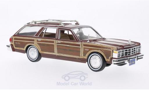 Chrysler Le Baron 1/24 Motormax Town & Country metalico marron/Holzoptik 1979 ohne Vitrine coche miniatura