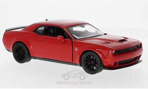 Dodge Challenger 1/24 Motormax SRT Hellcat Wide-Body rojo 2018 coche miniatura