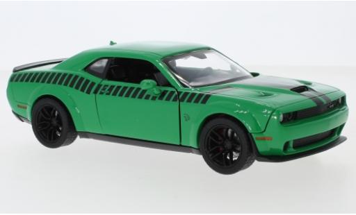 Dodge Challenger 1/24 Motormax SRT Hellcat Widebody verde/negro 2018 coche miniatura